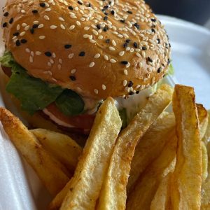 Cheese Burger & Chips