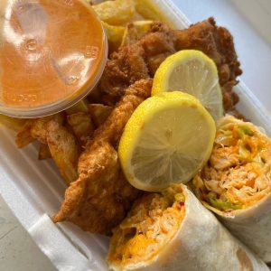 Wrap, 2 x Fish & Fries