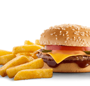Steers Cheese Burger & Chips